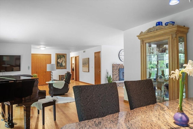 7417 N Hill Rd, Marengo, IL 60152 - living room featuring light wood-style floors