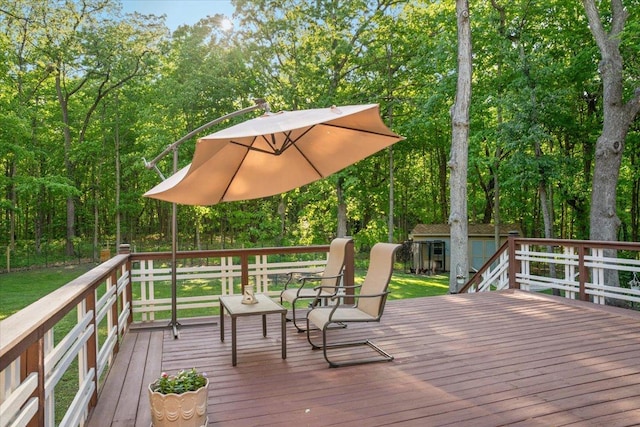 7417 N Hill Rd, Marengo, IL 60152 - deck with a lawn