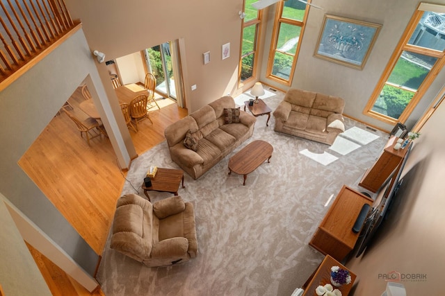 1701 Driftwood Ln, Crystal Lake, IL 60014 - living room with wood finished floors and a high ceiling