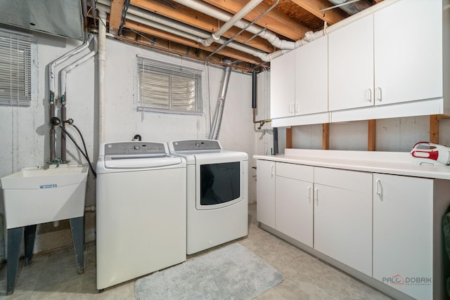 1701 Driftwood Ln, Crystal Lake, IL 60014 - laundry area with cabinet space and independent washer and dryer