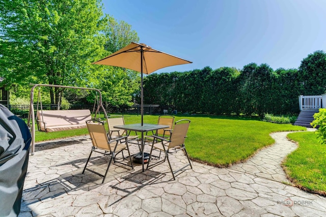 1701 Driftwood Ln, Crystal Lake, IL 60014 - view of patio / terrace with outdoor dining area