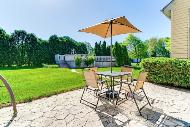 1701 Driftwood Ln, Crystal Lake, IL 60014 - view of patio / terrace featuring outdoor dining area