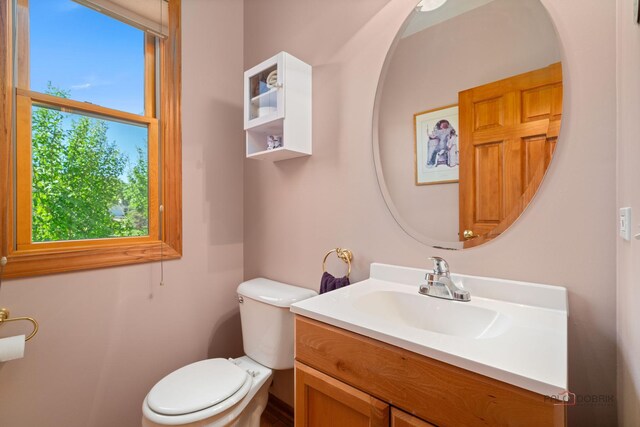 1701 Driftwood Ln, Crystal Lake, IL 60014 - half bath with vanity and toilet