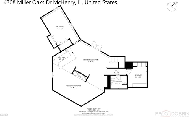 4308 Miller Oaks Dr, Mchenry, IL 60051 - property floor plan