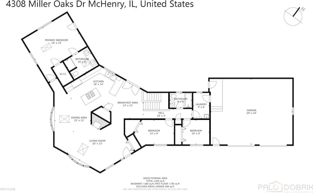 4308 Miller Oaks Dr, Mchenry, IL 60051 - property floor plan