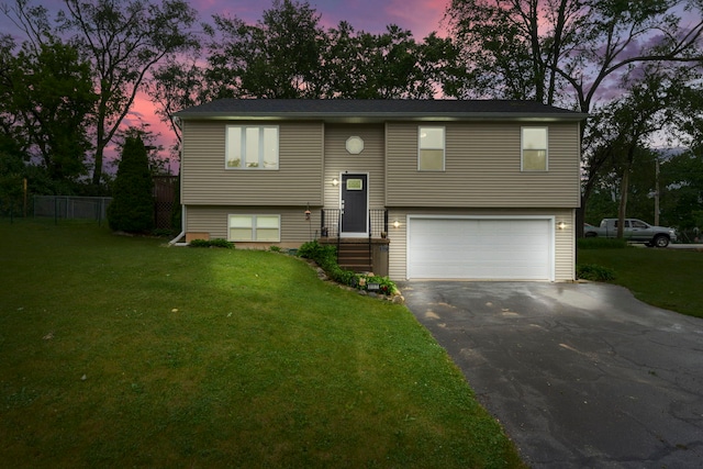 5117 Lear St, Wonder Lake, IL 60097 - split foyer home featuring a garage and driveway