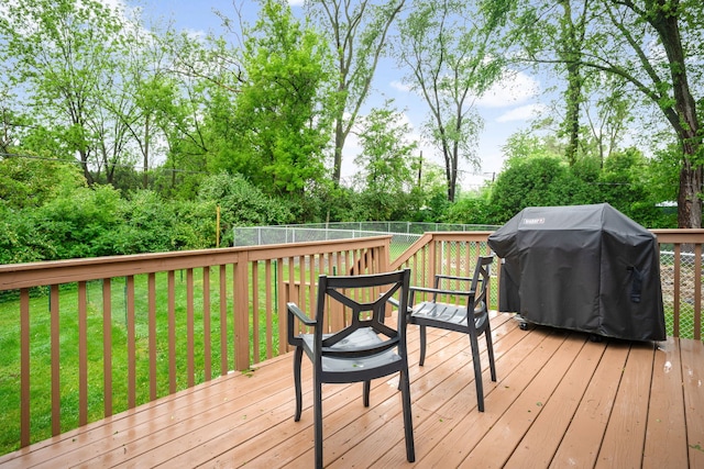 5117 Lear St, Wonder Lake, IL 60097 - deck with a grill