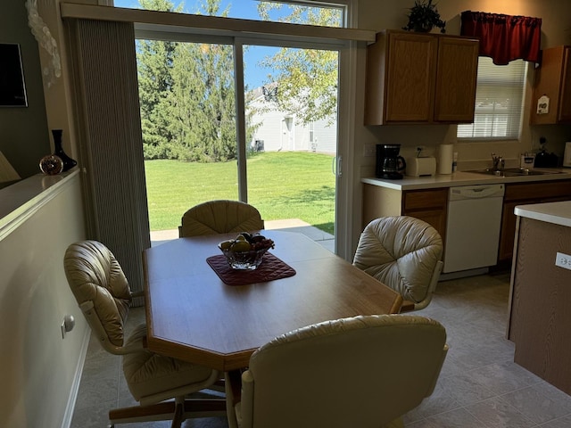13370 Red Alder Ave, Huntley, IL 60142 - dining space featuring light tile patterned floors