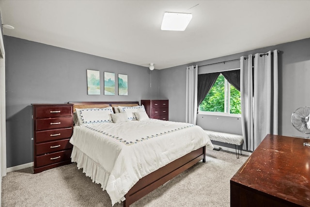 bedroom with carpet