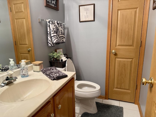 18233 Eagle Dr, Tinley Park, IL 60477 - bathroom featuring tile patterned floors, vanity, and toilet