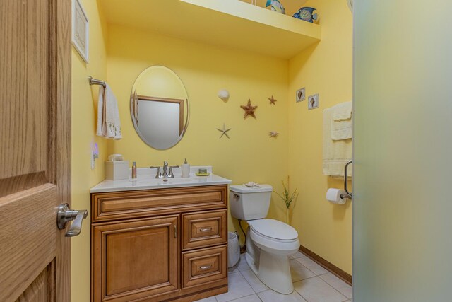 21 Carribean Dr, Putnam, IL 61560 - half bath featuring toilet, tile patterned flooring, and vanity