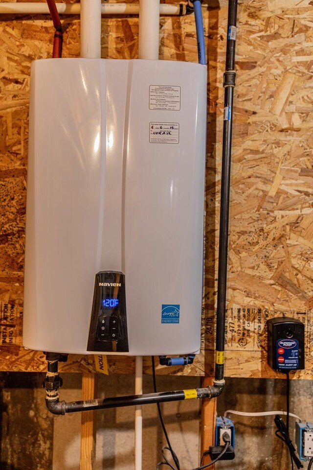21 Carribean Dr, Putnam, IL 61560 - basement view of tankless water heater