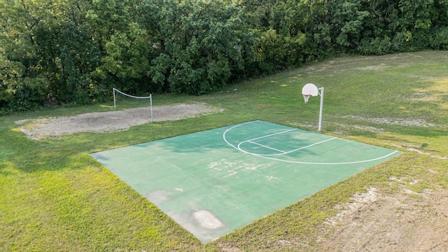 21 Carribean Dr, Putnam, IL 61560 - view of basketball court featuring community basketball court and a yard