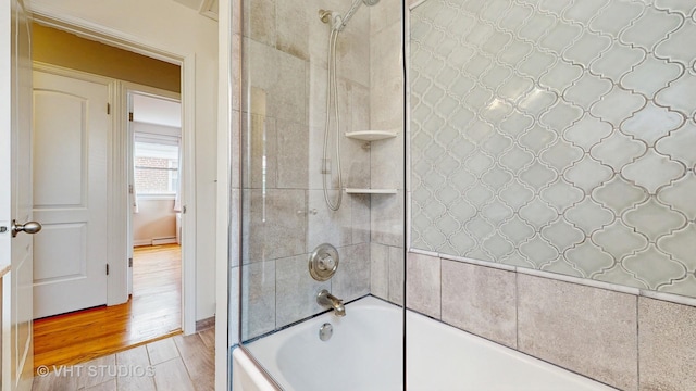 5304 N Oriole Ave, Chicago, IL 60656 - full bath with wood finished floors and shower / bath combination