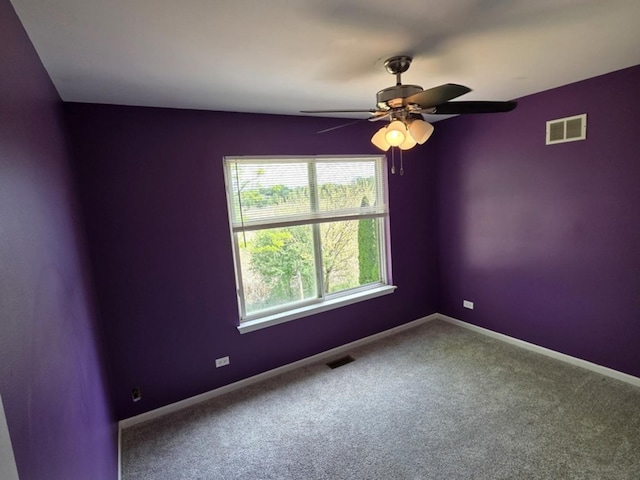 7943 Dada Dr, Gurnee, IL 60031 - carpeted spare room with a ceiling fan and baseboards