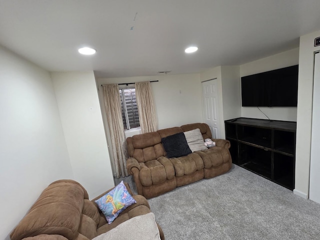 7943 Dada Dr, Gurnee, IL 60031 - living area with carpet and recessed lighting