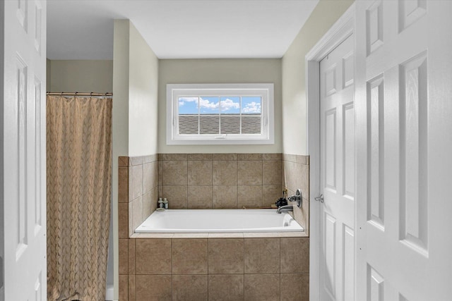 1228 N County Road 530 Rd E, Tuscola, IL 61953 - full bathroom featuring a bath and a shower with curtain
