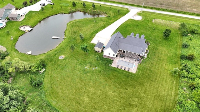 1228 N County Road 530 Rd E, Tuscola, IL 61953 - drone / aerial view of a large body of water
