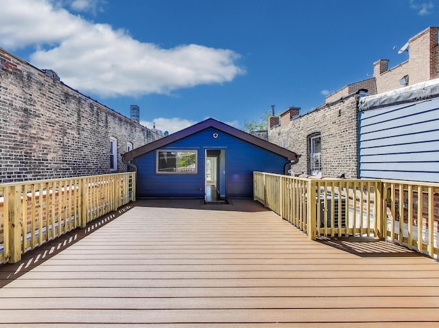 847 N Damen Ave Unit 2R, Chicago, IL 60622 - view of wooden terrace