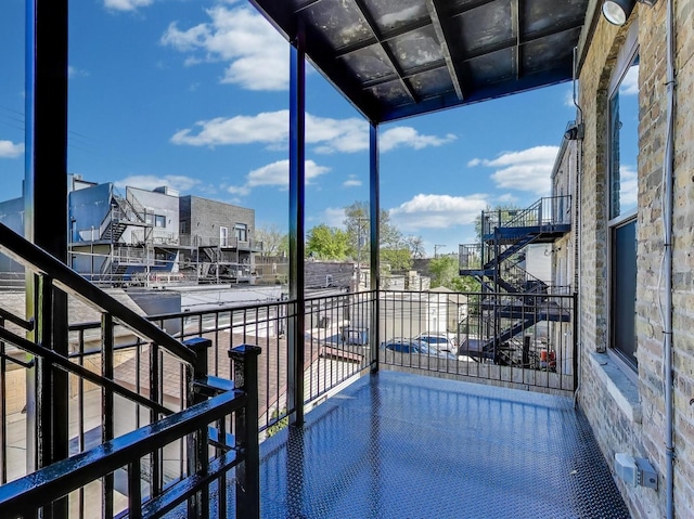 847 N Damen Ave Unit 2R, Chicago, IL 60622 - balcony with stairway