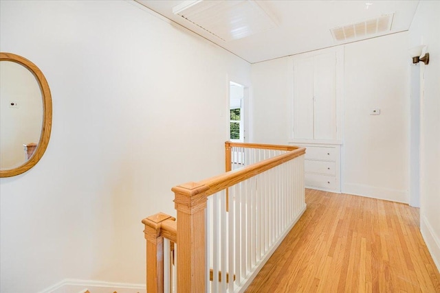408 W Iowa St, Urbana, IL 61801 - hall featuring an upstairs landing, light wood-style floors, and baseboards