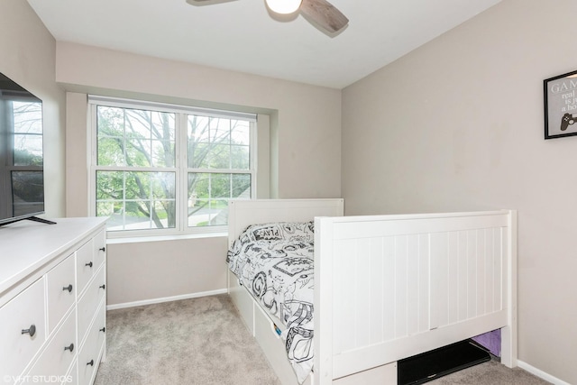 30W012 Laurel Ct, Warrenville, IL 60555 - bedroom featuring light colored carpet, baseboards, and ceiling fan