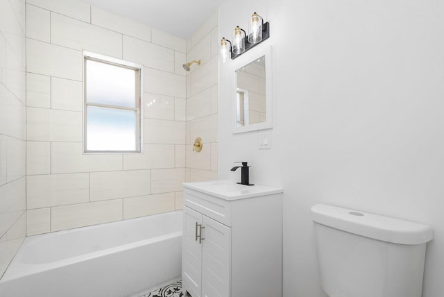 2519 N New England Ave, Chicago, IL 60707 - bathroom with toilet,  shower combination, and vanity