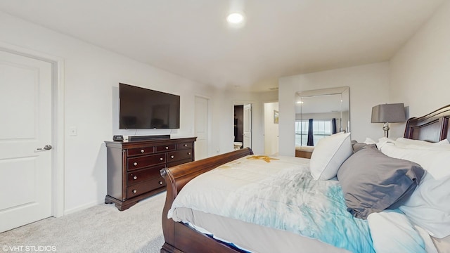 8506 Redbud Ct, Wonder Lake, IL 60097 - bedroom featuring light carpet and recessed lighting
