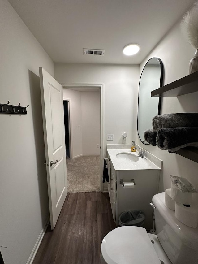 8506 Redbud Ct, Wonder Lake, IL 60097 - bathroom with vanity and wood finished floors