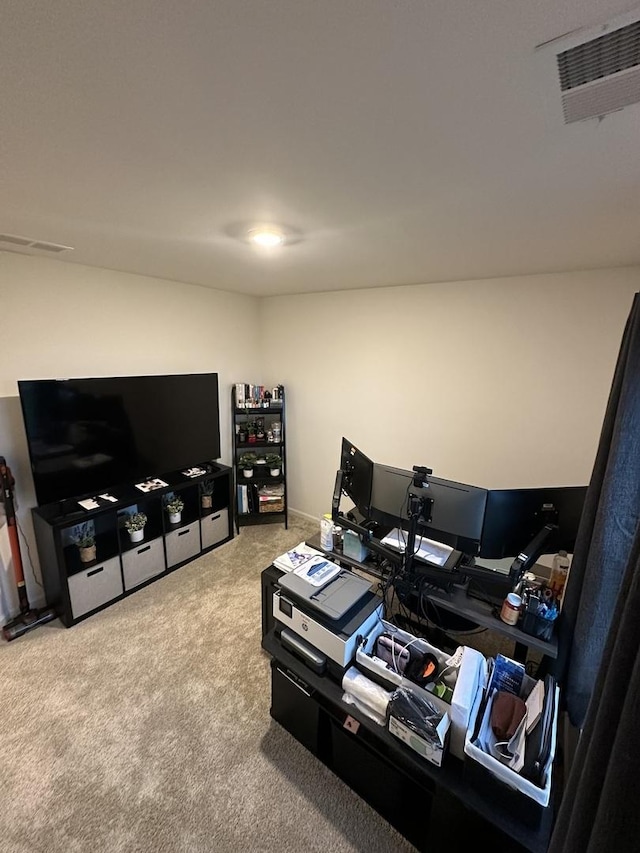 8506 Redbud Ct, Wonder Lake, IL 60097 - living room with carpet flooring and a desk