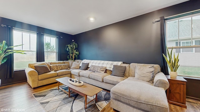 8506 Redbud Ct, Wonder Lake, IL 60097 - living area featuring wood finished floors