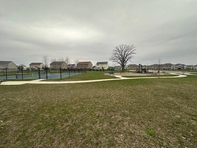 8506 Redbud Ct, Wonder Lake, IL 60097 - surrounding community with a tennis court