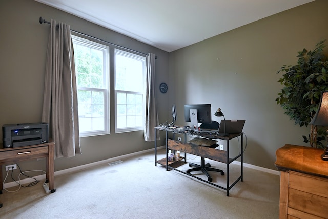 24316 W Bristol Ave, Plainfield, IL 60585 - carpeted home office featuring plenty of natural light and baseboards