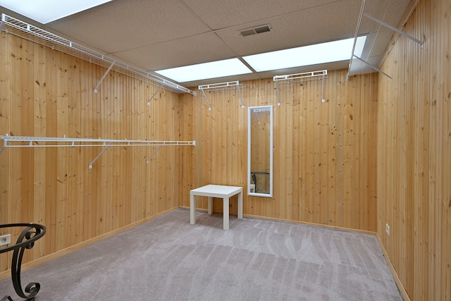 24316 W Bristol Ave, Plainfield, IL 60585 - walk in closet featuring a drop ceiling and carpet flooring