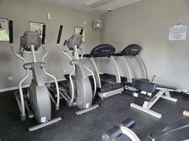 24316 W Bristol Ave, Plainfield, IL 60585 - gym with baseboards