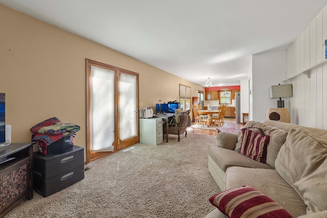 57 Huntcliff Ct, Fox River Grove, IL 60021 - living area with light colored carpet
