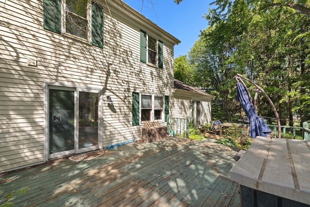 57 Huntcliff Ct, Fox River Grove, IL 60021 - view of wooden deck