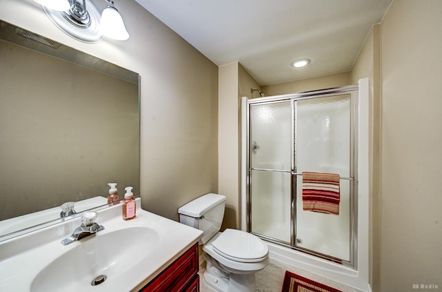 21359 Saddle Ln, Mokena, IL 60448 - full bath with a stall shower, toilet, and vanity