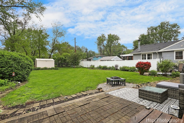 2007 Oak Dr, Mchenry, IL 60050 - view of patio / terrace featuring a fire pit