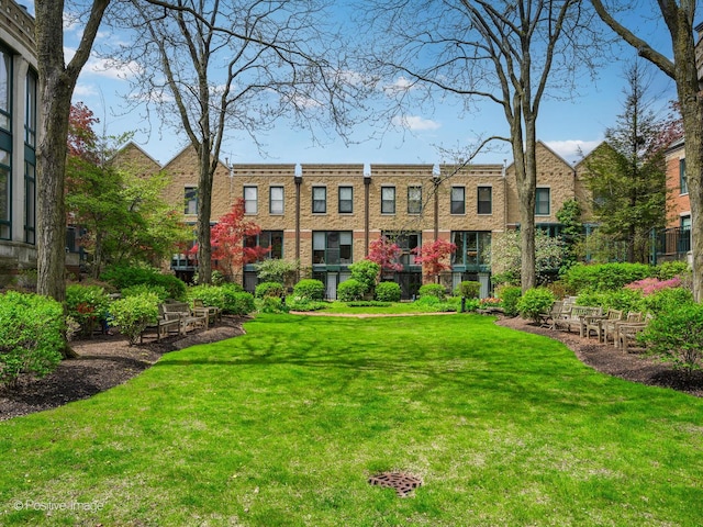 view of green lawn