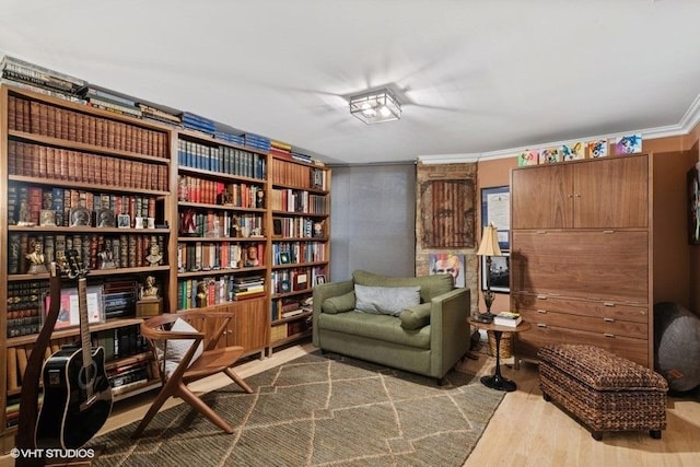 540 W Belden Ave Unit 1A, Chicago, IL 60614 - living area featuring wood finished floors and crown molding