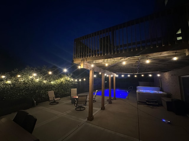 22709 Stanford Dr, Frankfort, IL 60423 - patio at twilight with a patio area
