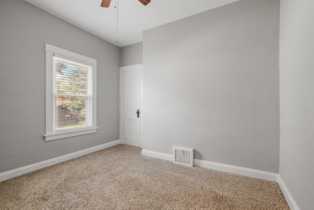 610 Clinton St, Lockport, IL 60441 - unfurnished room featuring carpet, ceiling fan, and baseboards