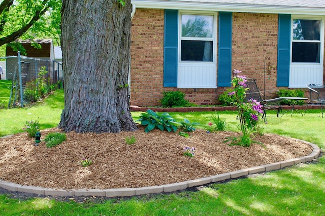 818 Edwin Dr, Bourbonnais, IL 60914 - entrance to property with brick siding