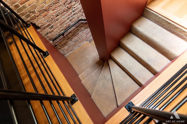 11333 S Langley Ave, Chicago, IL 60628 - stairway with brick ceiling and lofted ceiling
