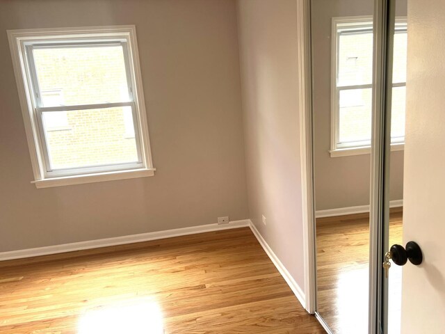 9109 Lamon Ave Unit 2N, Skokie, IL 60077 - spare room featuring light wood finished floors and baseboards
