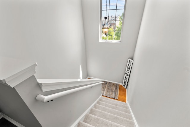 210 Station Park Cir, Grayslake, IL 60030 - staircase featuring baseboards