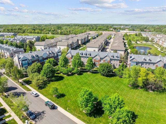 210 Station Park Cir, Grayslake, IL 60030 - aerial view of residential area with a nearby body of water