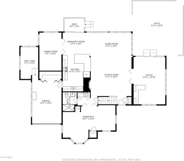 145 W Lake Shore Dr, Tower Lakes, IL 60010 - property floor plan