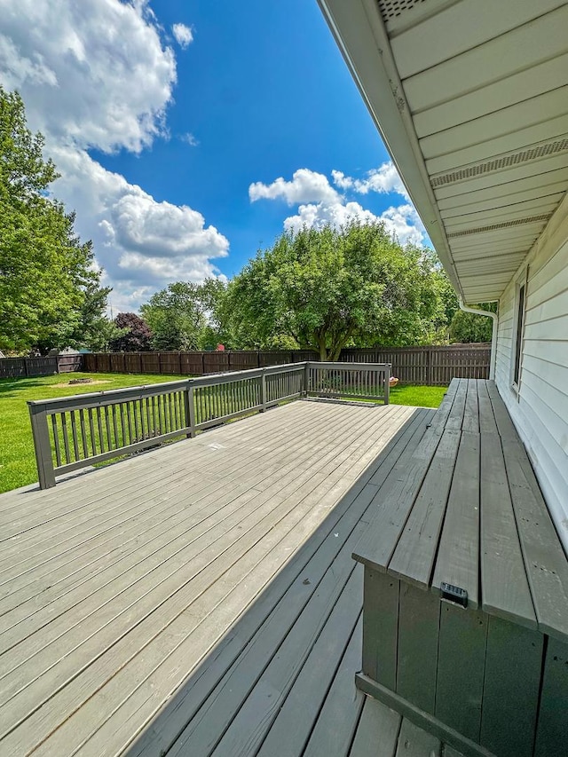 5411 S Brookstone Dr, Rochelle, IL 61068 - view of wooden deck